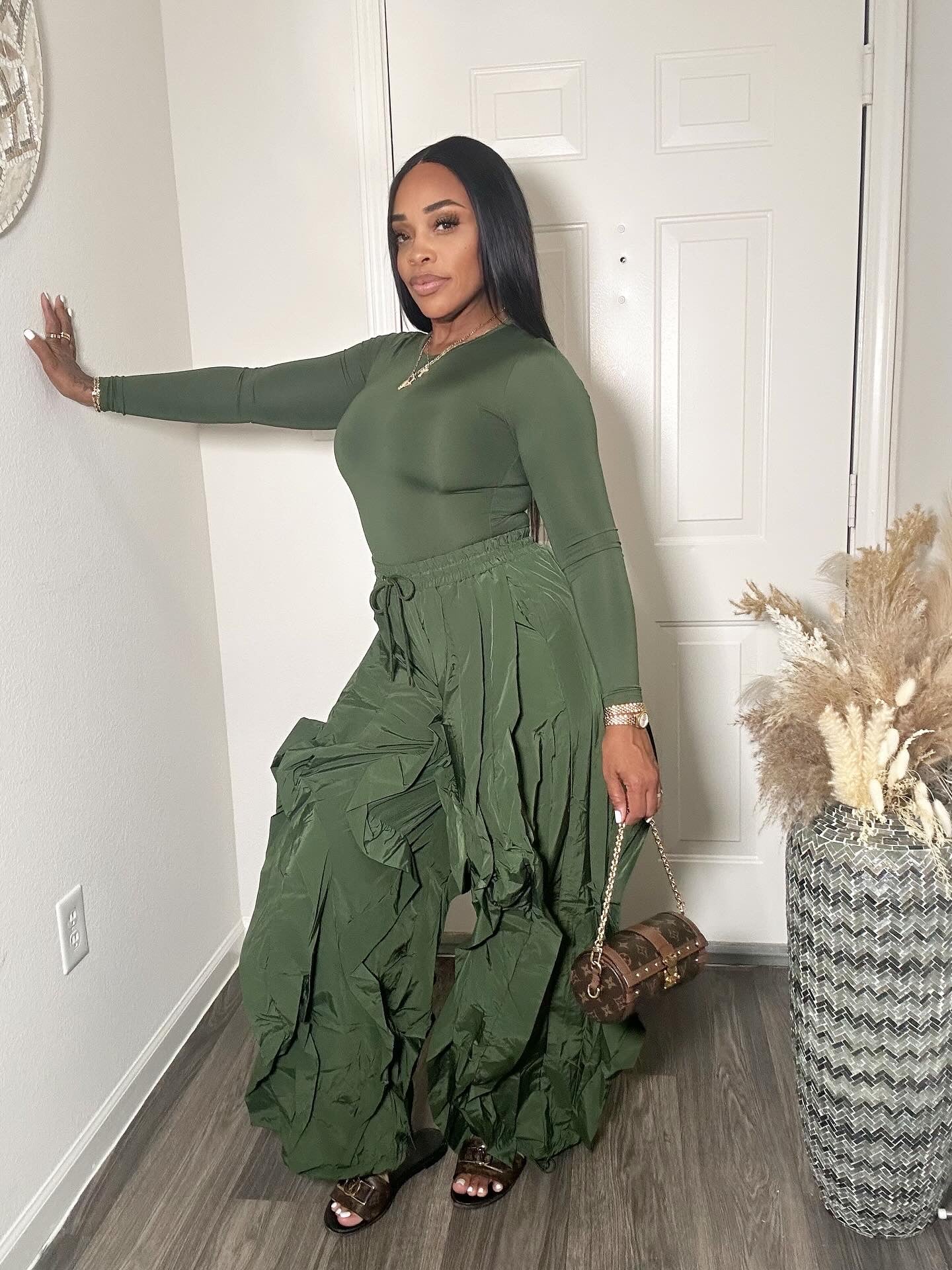 Wavy Pants & Bodysuit Set