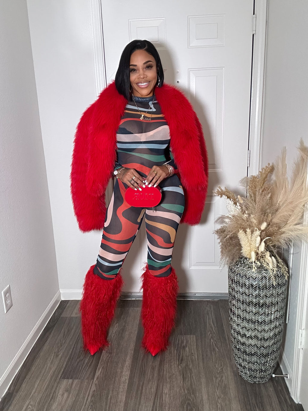 Colorful Mesh Jumpsuit