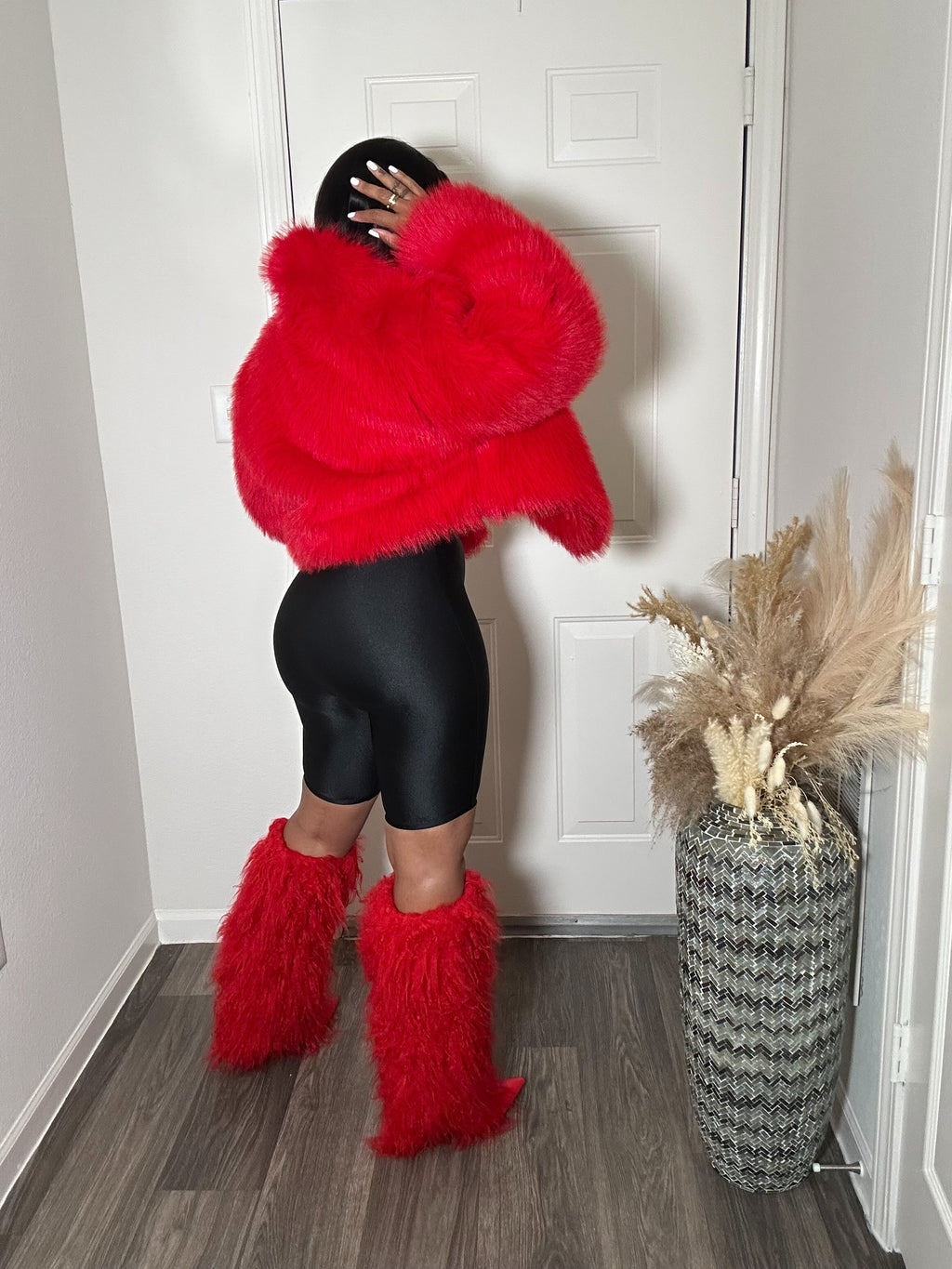 Black Shiny Biker Shorts