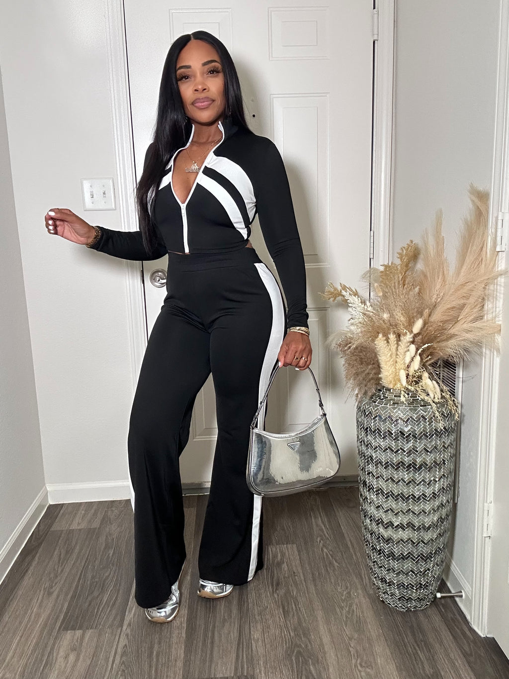 2-pc Zip Up Jacket & Pants Set