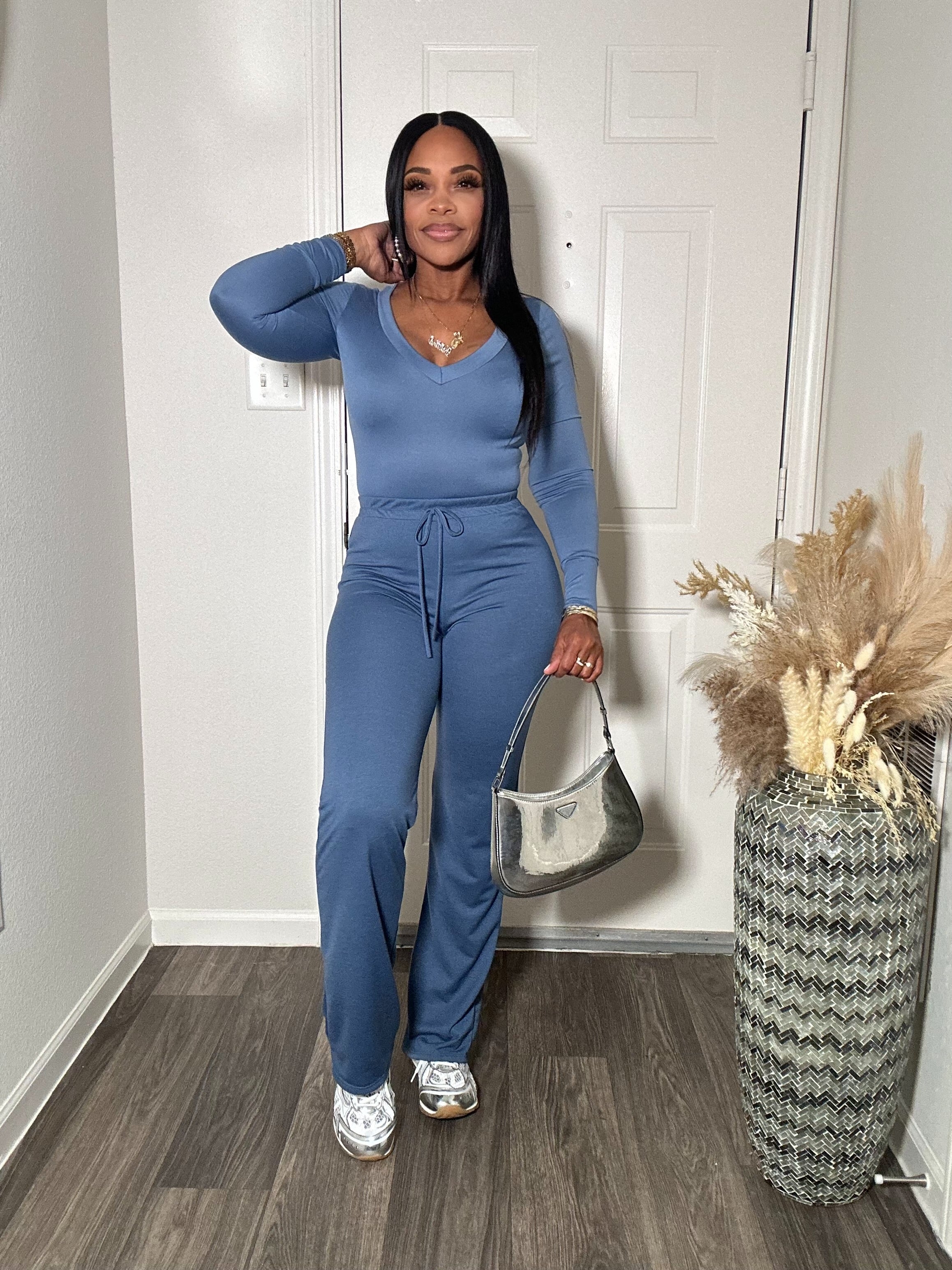 Long sleeve bodysuit & pants set