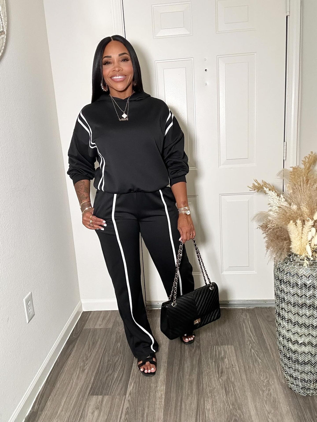 White Lines 2-pc Sweatsuit