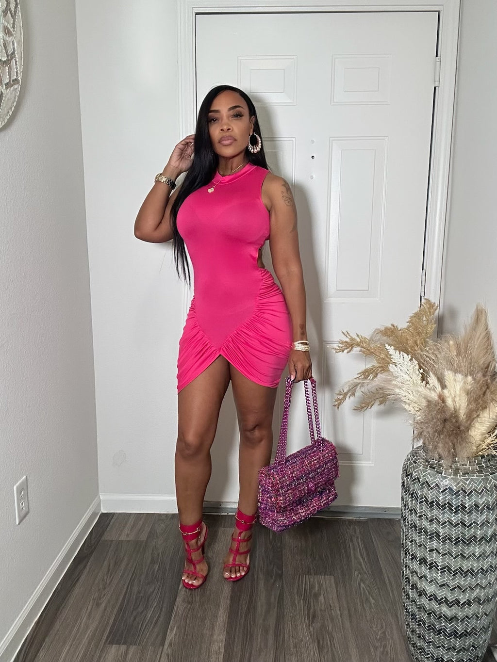 Bodycon Open Back Dress