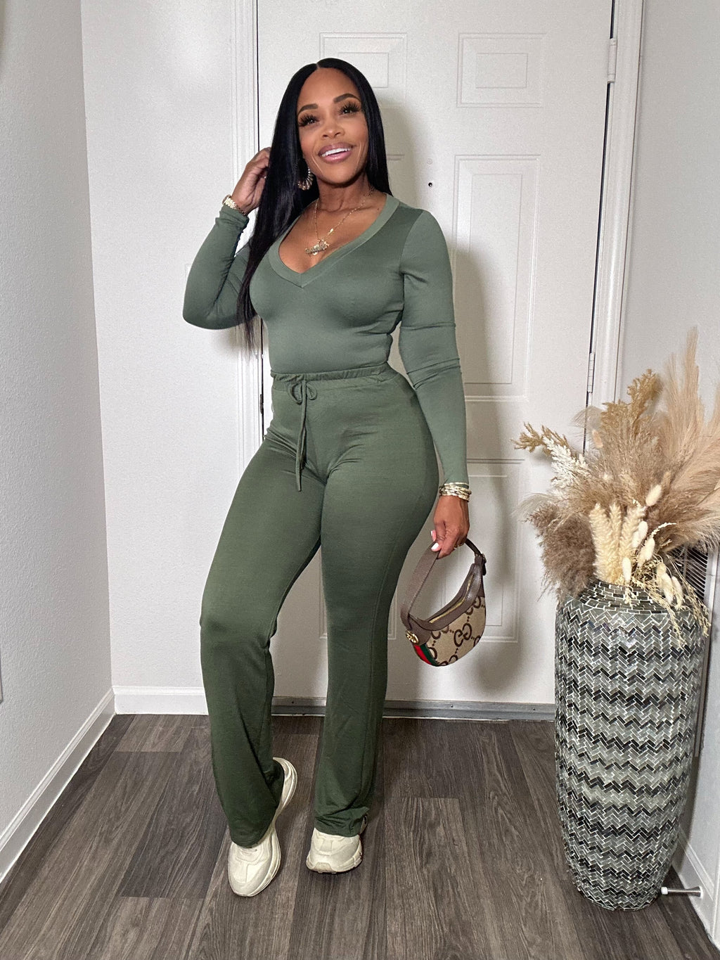 Long sleeve bodysuit & pants set