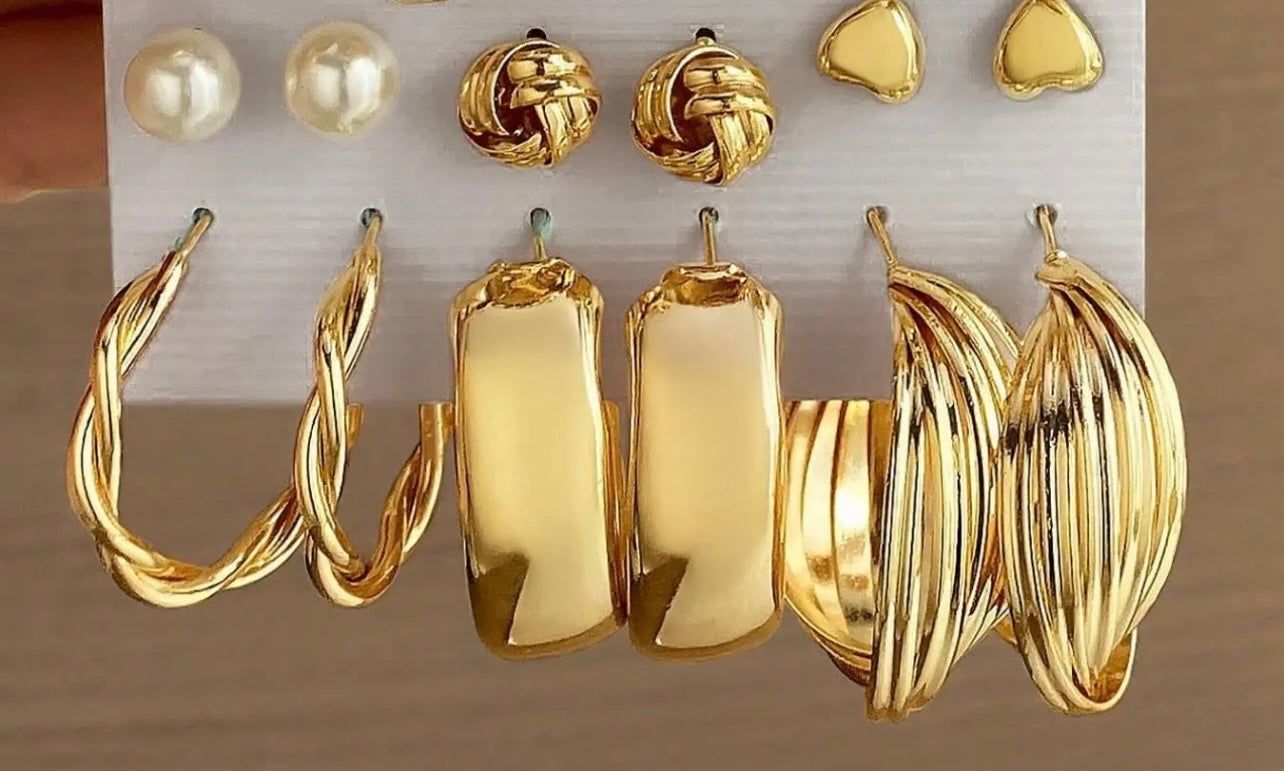 Gold Tingz Earring Set