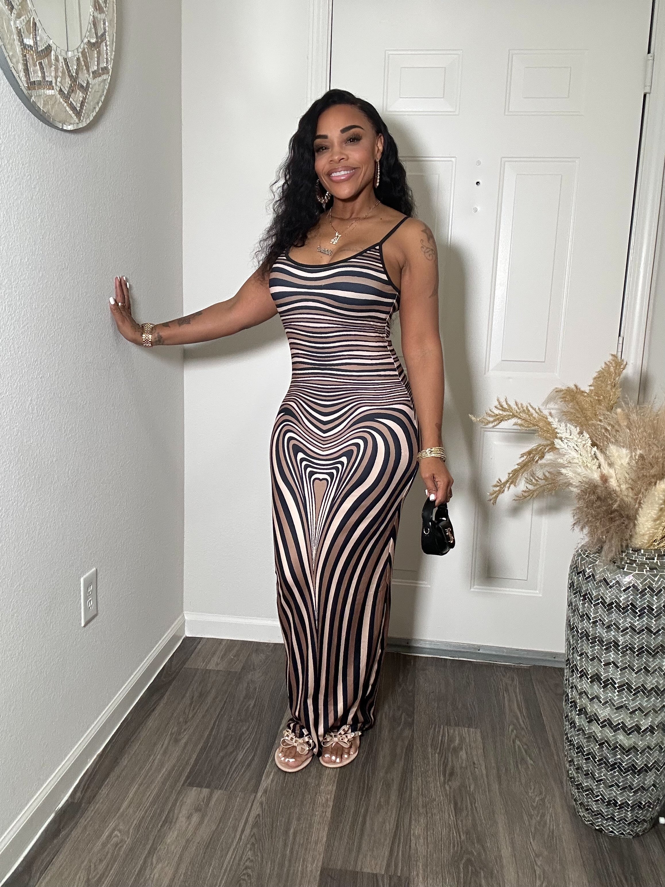 Blurred Lines Maxi Dress