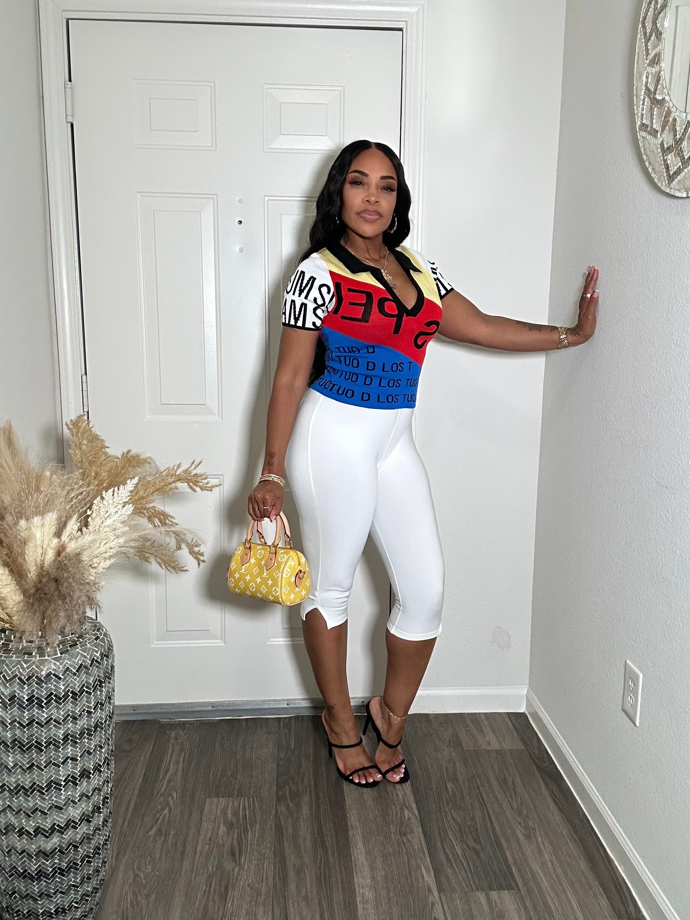 Off White Capri Pants