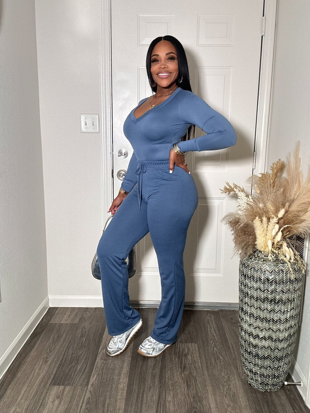 Long sleeve bodysuit & pants set