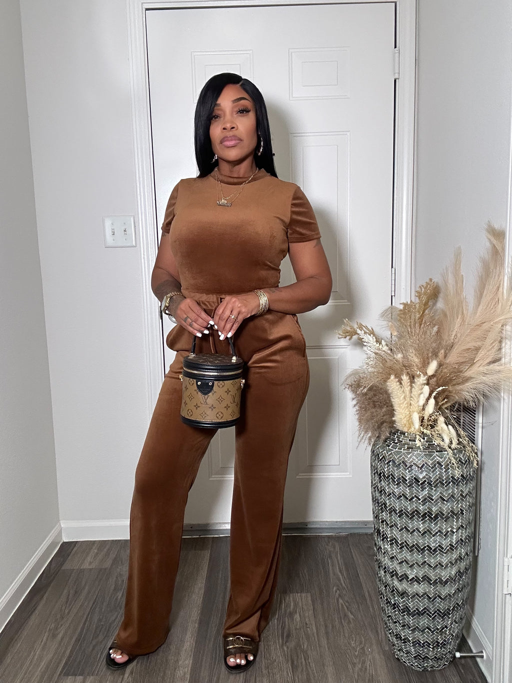 VELOUR 2-PC PANTS SET