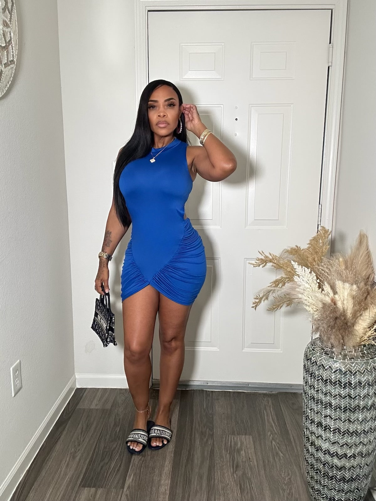 Bodycon Open Back Dress