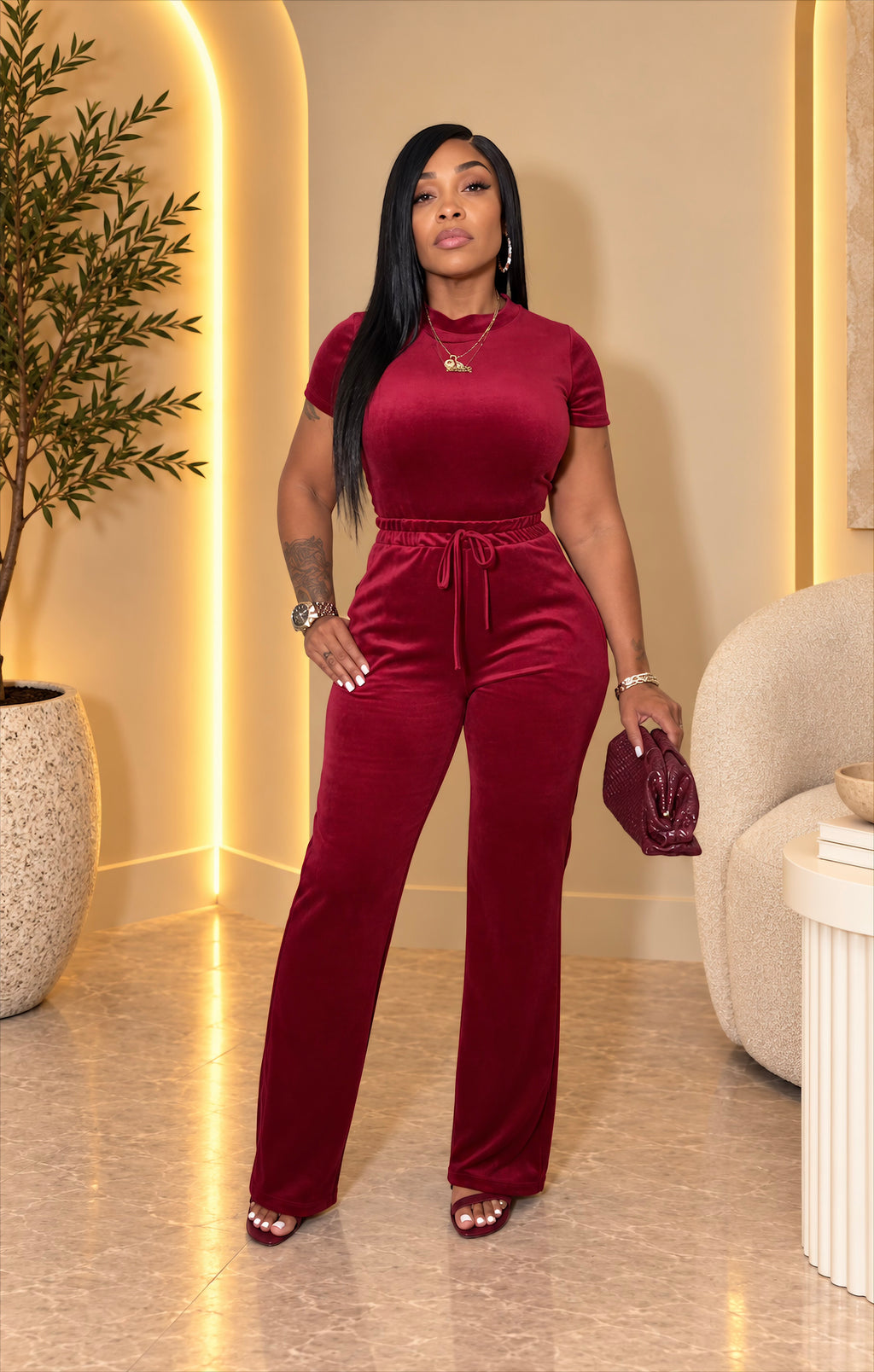 Plush Pant Set