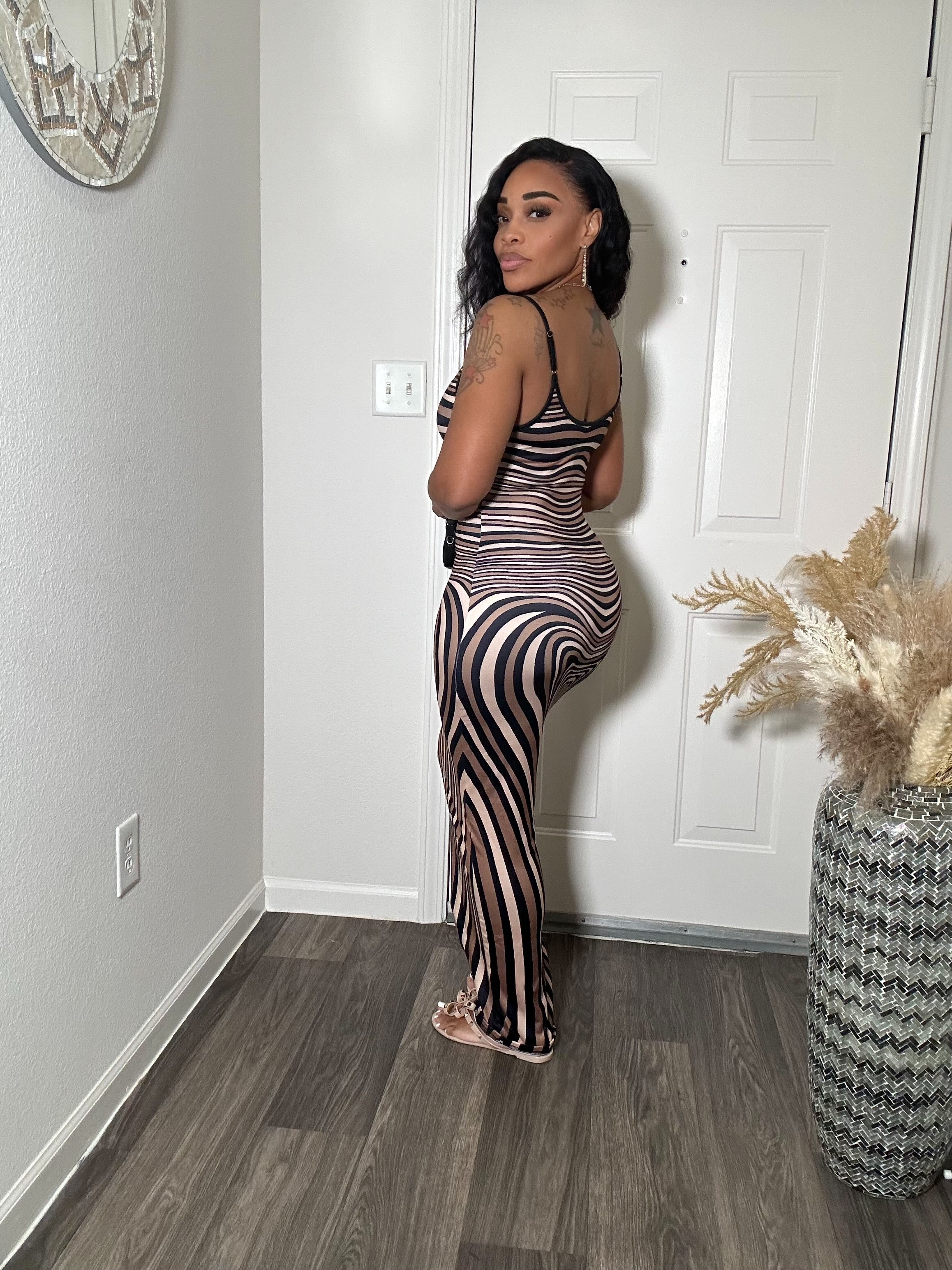 Blurred Lines Maxi Dress