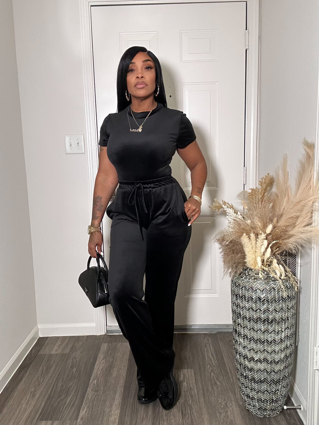 VELOUR 2-PC PANTS SET